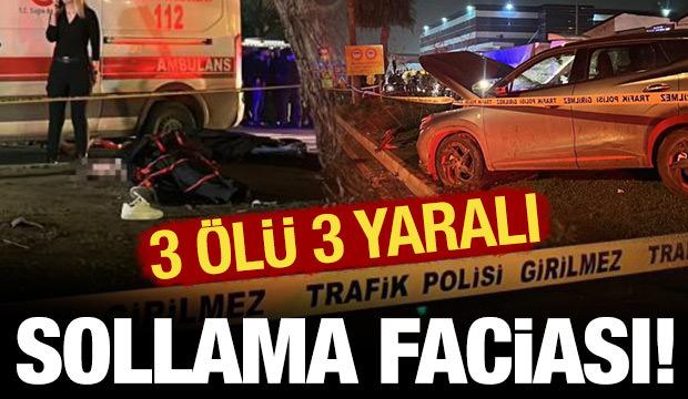 Mersin'de feci kaza! Sollama yaparken yaya ge&ccedil;idinde bekleyenlere &ccedil;arptı: 3 &ouml;l&uuml;
