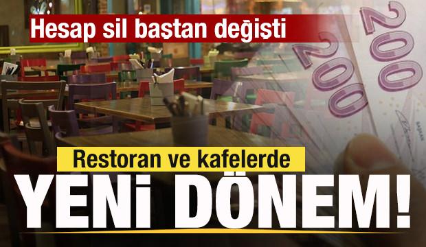 Restoran ve kafelerde yeni dönem! Hesap sil baştan değişti