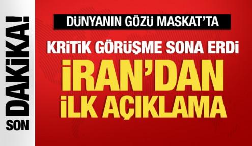 Son dakika: İran'dan ABD ile müzakereye ilişkin ilk açıklama