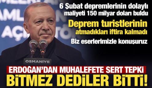Son Dakika: Erdoğan'dan muhalefete konut tepkisi: Bitmez dediler bitti!
