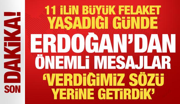 Son Dakika: Erdoğan'dan muhalefete konut tepkisi: Bitmez dediler bitti!
