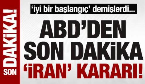 Son dakika: İran'dan ABD'yle müzakere açıklaması: Yaptırım kararları açıklandı