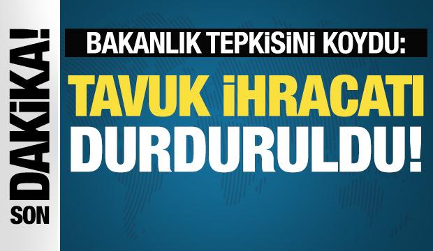SON DAKİKA: Tavuk ihracatı durduruldu!