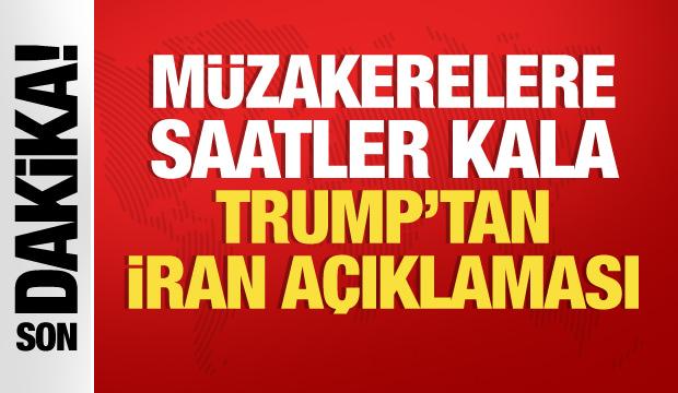 Son dakika: Trump: İran savaş değil, müzakere istiyor