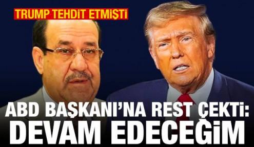 Trump tehdit etmişti! ABD Başkanı'na rest çekti: Devam edeceğim