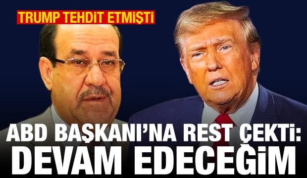 Trump tehdit etmişti! ABD Başkanı'na rest çekti: Devam edeceğim