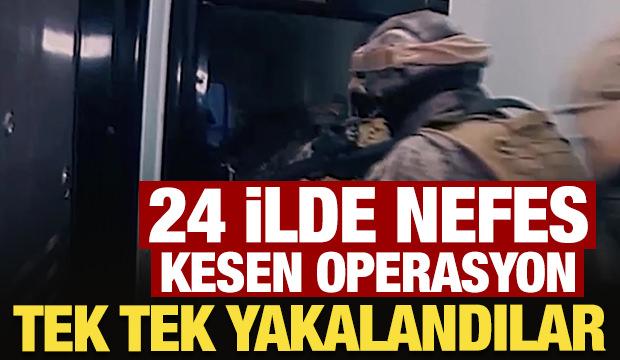 24 ilde nefes kesen operasyon! 144 şüpheli yakalandı