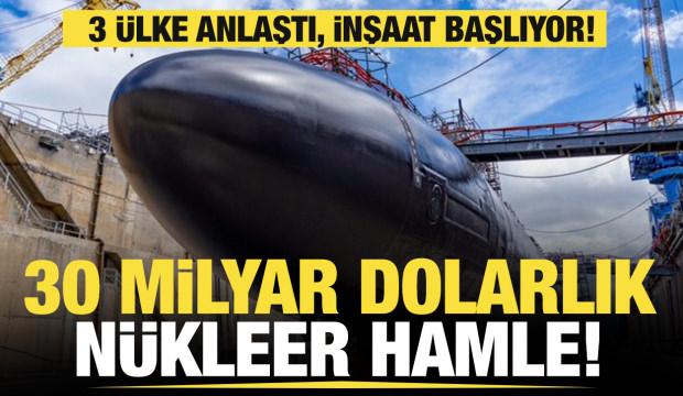 3 ülke anlaştı: 30 milyar dolarlık yatırım! Nükleer denizaltılar için inşaat başlıyor!