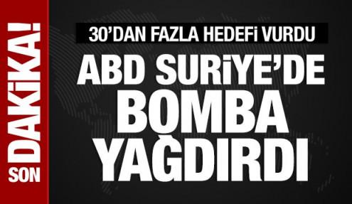 ABD, Suriye'de DEAŞ'a ait 30'dan fazla hedefi bombaladı