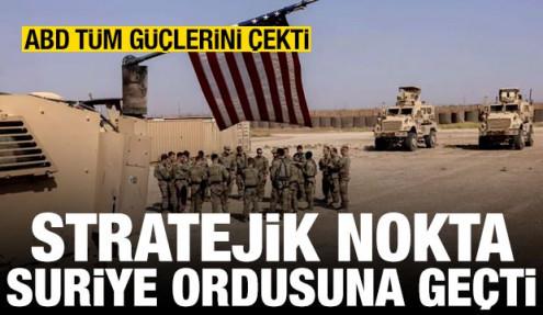 ABD, Tenef'ten çekildi! Stratejik üs, Suriye ordusuna devredildi