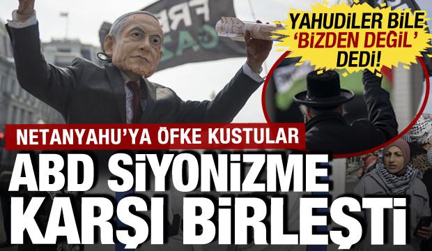 ABD'de Netanyahu'ya karşı eylem: Yahudiler bile 'Bizden değil' diyerek tepki gösterdi!
