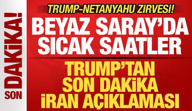 ABD'de sıcak saatler! Trump ve Netanyahu'dan kritik görüşme! Son dakika İran açıklaması