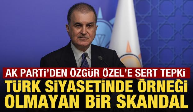 AK Parti S&ouml;zc&uuml;s&uuml; &Ccedil;elik'ten &Ouml;zg&uuml;r &Ouml;zel'e sert tepki: Utan&ccedil; verici bir durum!