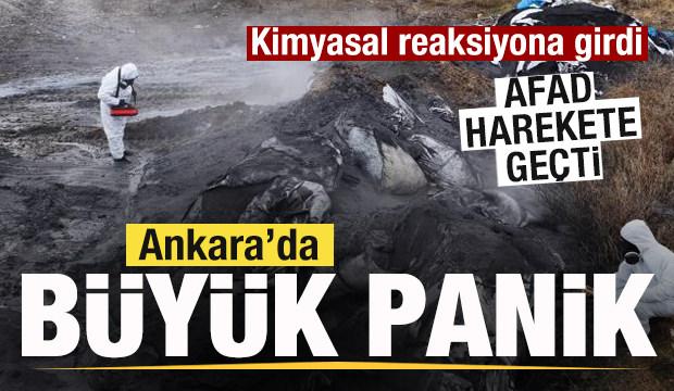 Ankara'da büyük panik! Kimyasal reaksiyona girdi AFAD harekete geçti! 