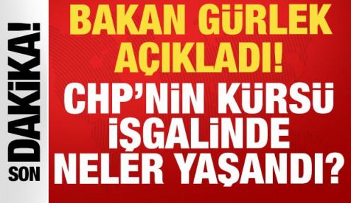 Bakan Akın Gürlek'ten canlı yayında önemli açıklamalar: CHP'nin kürsü işgali...