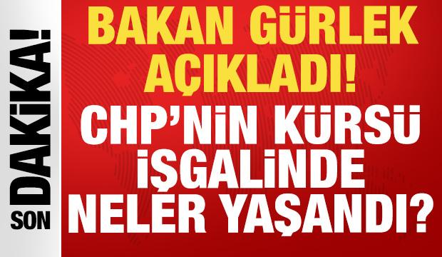Bakan Akın Gürlek'ten canlı yayında önemli açıklamalar: CHP'nin kürsü işgali...