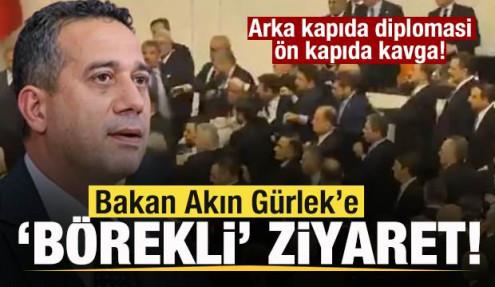 CHP'li Ali Mahir Başarır'dan Gürlek'e arka kapıda 'börekli' ziyaret!