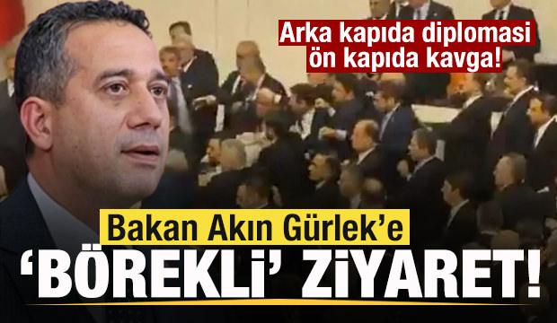 CHP'li Ali Mahir Başarır'dan Gürlek'e arka kapıda 'börekli' ziyaret!