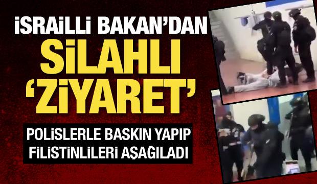 Ben-Gvir'den silahlı "ziyaret": Baskın yapıp Filistinli mahkumları aşağıladı