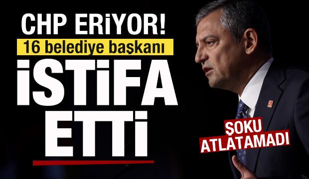 CHP eriyor! Şoku atlatamadı! 16 belediye başkanı istifa etti
