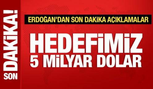 Cumhurbaşkanı Erdoğan: Sırbistan'la ticaret hedefimiz 5 milyar dolar
