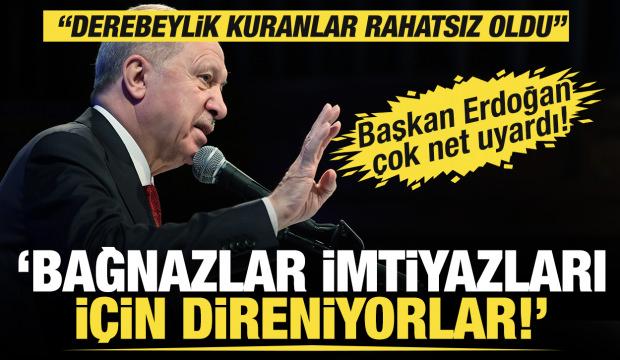 Erdoğan: Bağnaz zihniyete rağmen hedeflerimize yürüyoruz