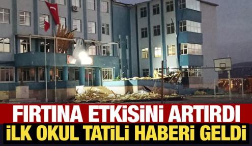 Fırtına etkisini artırdı, ilk okul tatili haberi geldi
