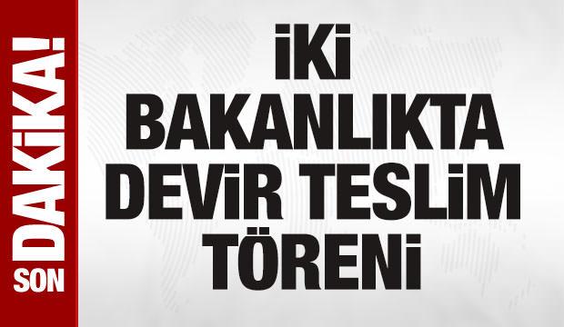 İ&ccedil;işleri ve Adalet Bakanlıklarında devir teslim t&ouml;reni...