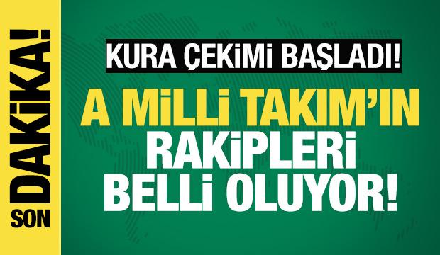 Kura çekimi başladı! A Milli Takım'ın rakipleri belli oluyor