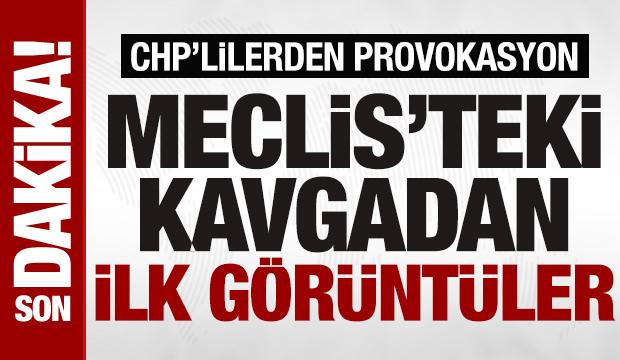 Meclis'te CHP provokasyonu: Vekiller arasındaki arbede kavgaya dönüştü