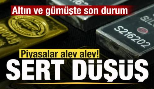 Piyasalar alev alev! Yükseliş sona erdi! Fiyatı sert düştü! Altın ve gümüşte son durum