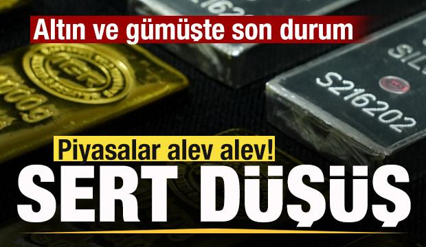 Piyasalar alev alev! Yükseliş sona erdi! Fiyatı sert düştü! Altın ve gümüşte son durum