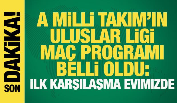 Son dakika... A Milli Takım'ın Uluslar Ligi maç takvimi belli oldu! İlk maç Fransa'yla