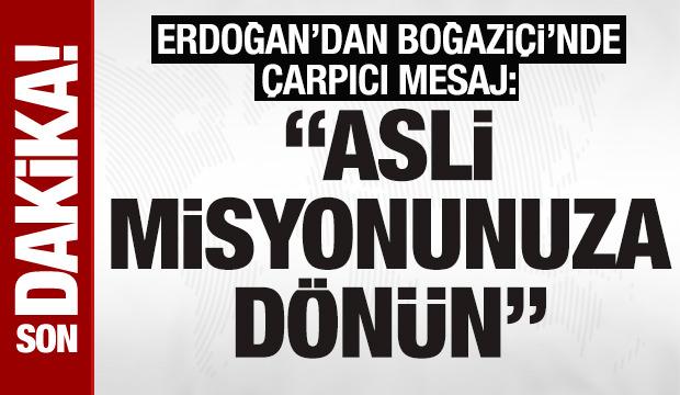 SON DAKİKA: Cumhurbaşkanı Erdoğan'dan Boğaziçi Üniversitesi'nde önemli açıklamalar
