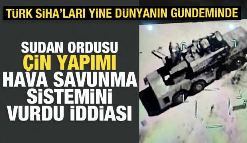 Sudan'a ait AKINCI TİHA, Çin yapımı FK-2000 hava savunma sistemini vurdu