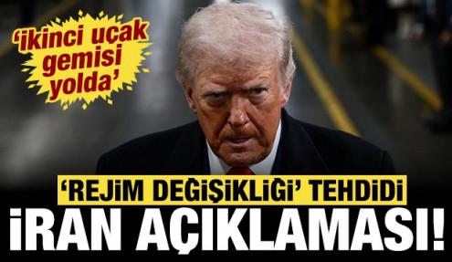 Trump'tan son dakika İran açıklaması: Rejim değişikliği en iyi senaryo
