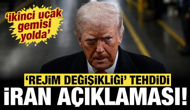 Trump'tan son dakika İran açıklaması: Rejim değişikliği en iyi senaryo