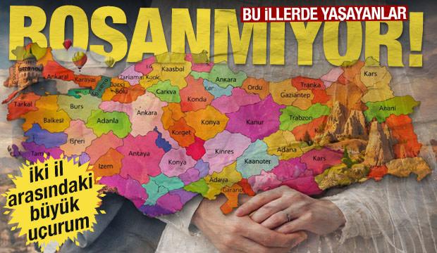 T&Uuml;İK a&ccedil;ıkladı: Boşanma oranının en y&uuml;ksek ve en d&uuml;ş&uuml;k olduğu iller belli oldu