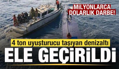 4 ton uyuşturucu taşıyan denizaltı ele geçirildi! 