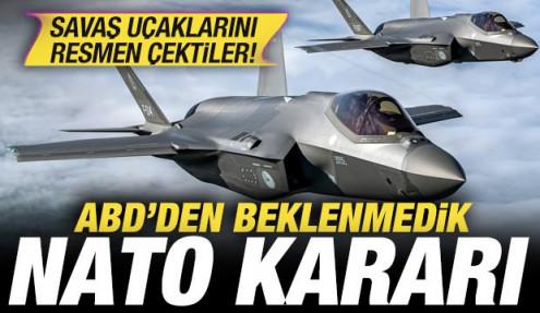 ABD'den son dakika NATO kararı! Savaş uçaklarını çektiler