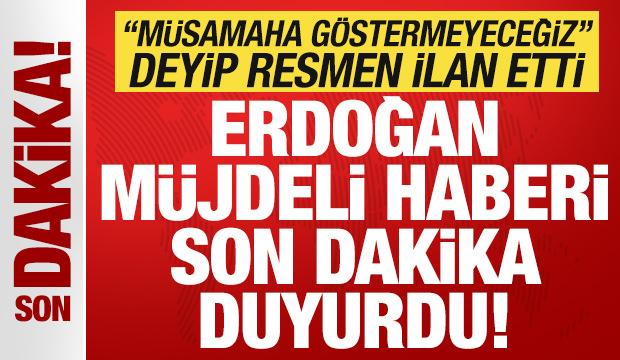 Başkan Erdoğan müjdeli haberi duyurdu! 