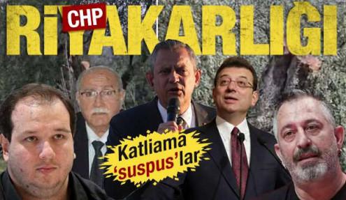 CHP'de çevre riyakarlığı: Özel konuşurken, başkanı zeytinlikleri kesti