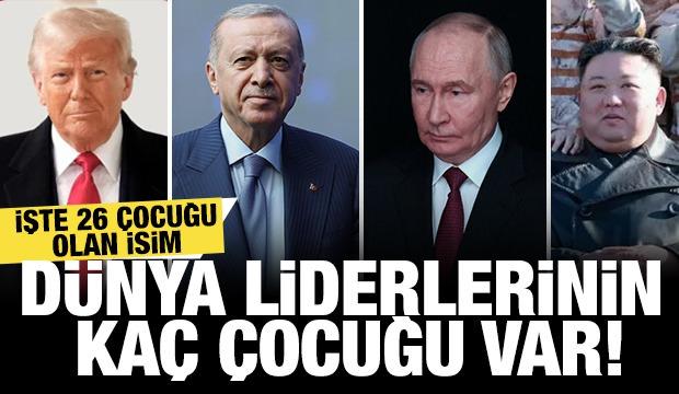 D&uuml;nya liderlerinin ka&ccedil; &ccedil;ocuğu var! İşte 26 &ccedil;ocuğu olan isim...