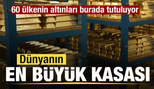 Dünyanın en büyük kasası! 60 ülkenin altınları burada tutuluyor