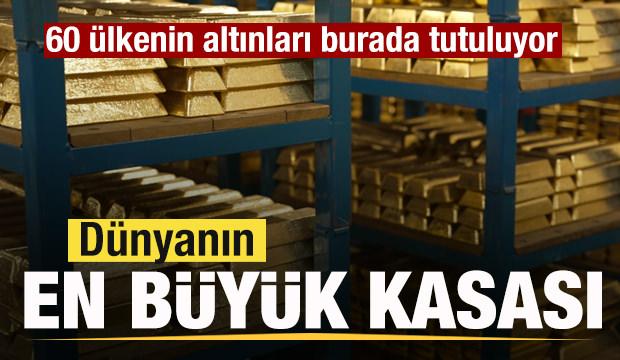 Dünyanın en büyük kasası! 60 ülkenin altınları burada tutuluyor