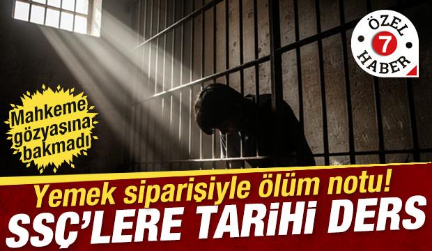 Hakimden &lsquo;SS&Ccedil;&rsquo;ler i&ccedil;in tarihi yorum: Online yemek siparişiyle &ouml;l&uuml;m tehdidi