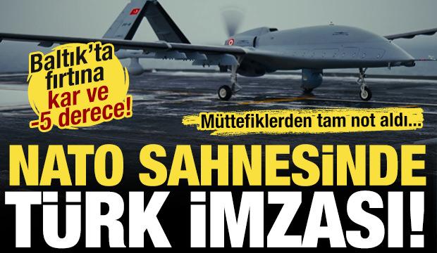 Kar, fırtına ve buz... NATO sahnesinde T&uuml;rk imzası! TB-3 m&uuml;ttefiklerden tam not aldı...