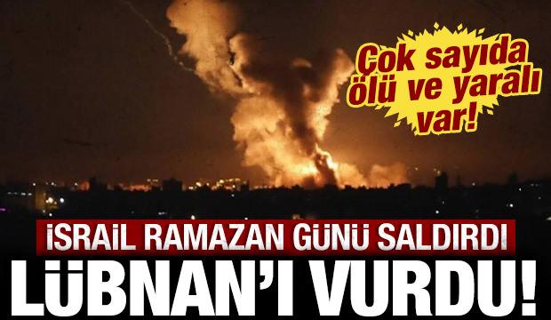 Katil İsrail, Ramazan'da Lübnan'ı vurdu: Çok sayıda ölü ve yaralı var!