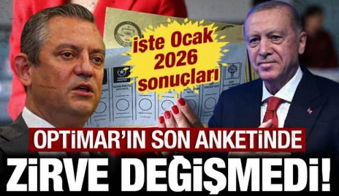Optimar'ın son anketinde zirve değişmedi: İşte Ocak 2026 sonuçları