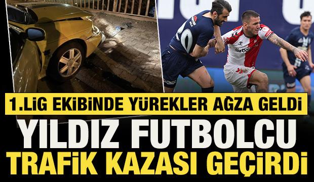Sivasspor'da korkutan kaza! Takımın yıldızı Rey Manaj trafik kazası ge&ccedil;irdi